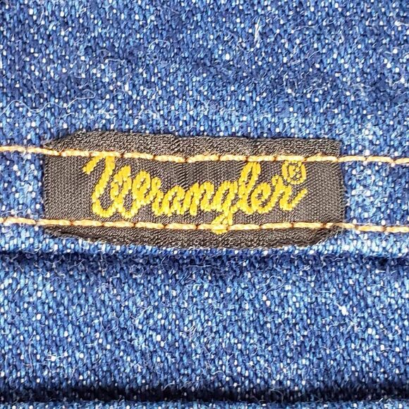 Wrangler Jeans Leather Patch 11” High Rise Boot Cut Womens Medium Wash - Picture 2 of 8